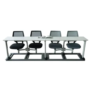 Modern Durable Metal Fixed School Classroom Tables and Chairs Set