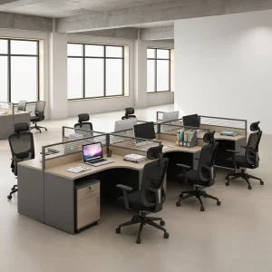 Modern Durable Modular Office Workstation Manager Desk Cubicle Open Partitions MFC Panels Commercial Use 3-Year Warranty