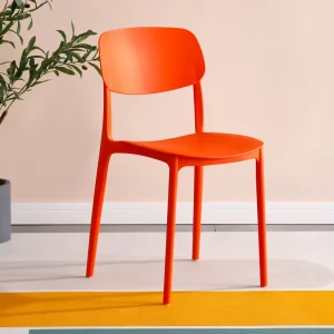Modern Durable Plastic Stackable Outdoor Chairs for Garden Restaurant Hotel Party Dining Furniture for Kitchen Park Application