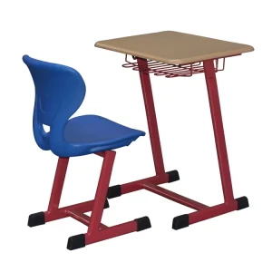 Modern Durable Plastic Student Table Chair Cabinet Set Custom Colors for Home Office or Living Room or School Use