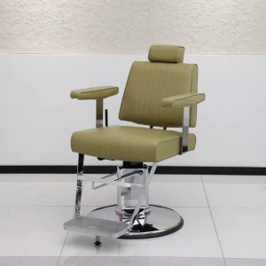 Modern Durable Reclining Height Adjustable 360 Rotating Barber Salon Chair PU Leather Seat Heavy Duty Hydraulic Pump Ergonomic