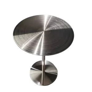 Modern Durable Round Tall Table Stainless Steel Bar Table for Party Events Hotel Dining Living Room Home Furniture