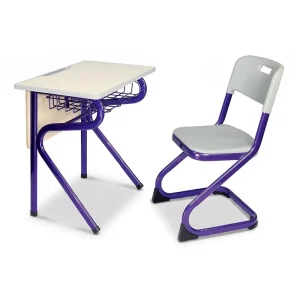 Modern Durable School Student Desk Chair Set
