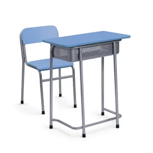 Modern Durable School Student Desk and Chair High Quality Metal+Plywood