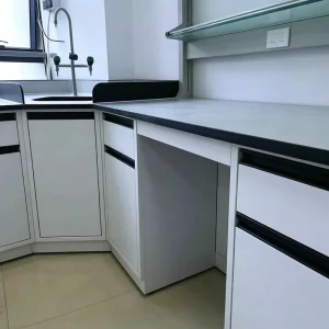 Modern Durable Side Hung All Steel Laboratory Workbench Laboratory Equipment Desk Corner Furniture Storage Cabinet