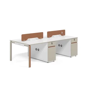 Modern Durable Small Work Office Desk and Chair Set with Storage Eco-Friendly Commercial Use Computer Table