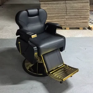 Modern Durable Stainless Steel Classic Luxury 360 Rotating Height Adjustable Hydraulic Salon Barber Chair