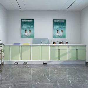 Modern Durable Stainless Steel Wall Mount Work Bench Cabinet for Hospital School Clinic Medical Furniture for Disposal Treatment