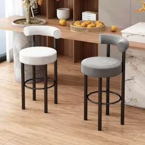 Modern Durable Steady Bar Stools for Home Bar Hotel Restaurant Use Customizable Commercial Furniture