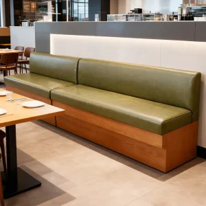 Modern Durable Wood Commercial Restaurant Furniture Set for Hotel Cafe Coffee Shop Dining Room Sofa Booth Tables Chairs