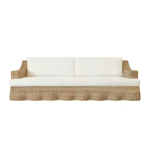 Modern Durable Woven Hotel Luxury Leisure Wicker Bobo Sofa with Cushions Real Rattan Furniture Sofa Sets for Indoor Living Room