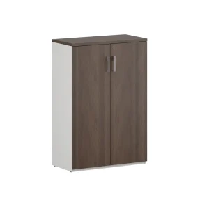 Modern E0 Wooden Office File Cabinet Double Door Low Height Storage Cabinet for Office Organization