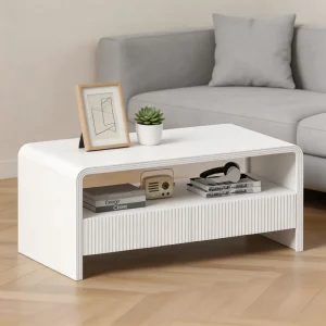 Modern Eco Friendly Furniture Wooden Coffee Table for Living Room Office Study Use Tea Table
