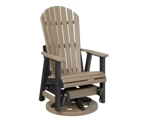 Modern Eco Friendly HDPE Swivel Rocking Waterproof Outdoor Chair with Glider Function Durable Design for Patio Balcony