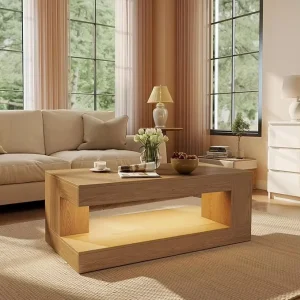 Modern Eco Friendly Nordic Wooden Coffee Tea Table Transformer for Living Room Office Home Furniture