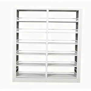 Modern Eco Friendly Stainless Steel Library Combination Bookcase & Cabinet for Office Hospital School Use