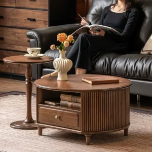 Modern Eco Friendly Wood Coffee Table for Apartment Hotel Bedroom Use Portable Easy to Clean