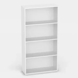 Modern Eco Friendly Wooden Corner Bookcase for Home Office and Living Room Adjustable Height Durable