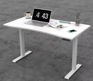 Modern Electric Height Adjustable Office Desk Metal Lift Table for Home Work Stylish Furniture