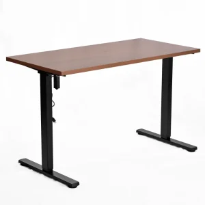 Modern Electric Height Adjustable Standing Office Desk Lifting Table Wood Metal Construction 720 1170mm Range Commercial