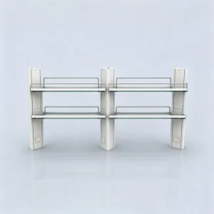 Modern Electric Lab Reagent Rack Diamond Pillar Steel Shelf School Laboratory Organizer Center Island Table Wall Bench Desk