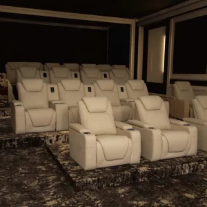 Modern Electric Recliner Leather Sofa Home Use Theatre VIP Cinema Seating Power Reliner Theater Furniture
