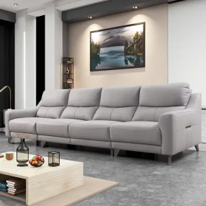 Modern Electric Recliner Sofa Set Living Room Genuine Leather 4 seater Electric Smart Sofa Couch for Home Furniture