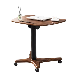 Modern Elegant Adjustable Height Movable Table Top Foldable Desk for Home Office & Bedroom for Computer Workstation & Study