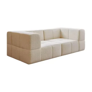 Modern Elegant Boucle Fabric Sofa Sets for Living and Sitting Room Upholstered Feature
