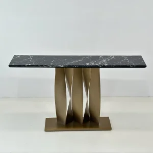 Modern Entry Table Console Villa Living Room Hotel Metal Stainless Steel Legs Corridor Marble Console Table