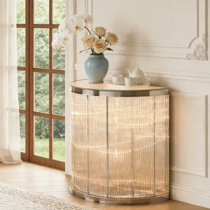 Modern Entryway Luxury Crystal Table Diamond Mirrored Design High Grade for Living Room Hotel Villa Home Decor Console Table