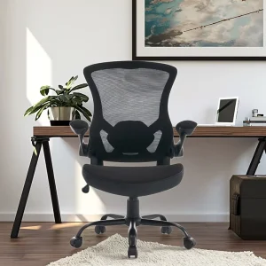 Modern Ergonomic Executive Office Chair with Breathable Mesh Back Cooling & Extendable Features for Home Gym Dining Workstations