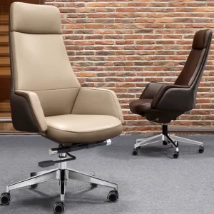 Modern Ergonomic Executive Office Chair with PU Material for Commercial Use in Workshop and Home Office