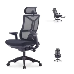 Modern Ergonomic Mesh Office Chair Soft Padded Swivel Computer Desk Chair with Aluminum Base for Home and Work Project