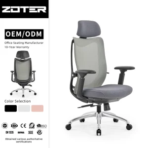 Modern Ergonomic Mesh Office Chair with Adjustable Headrest Lumbar Support Swivel 10-Year Warranty for Home Office
