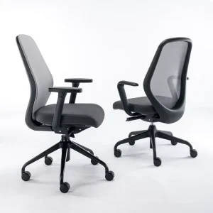 Modern Ergonomic Mesh Office Chair with Independent Lumbar Adjustment and Synchro Tilt Recline