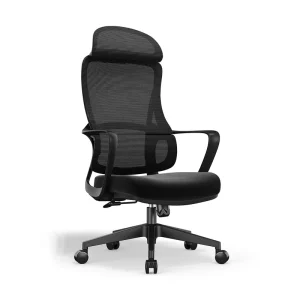 Modern Ergonomic Office Chair Adjustable Swivel Chair Wide Headrest Mesh High back Chair