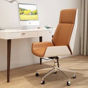 Modern Ergonomic Office Chairs Bentwood Swivel Computer Leather Executive Office Chair Comfortable for Meeting Room Furniture