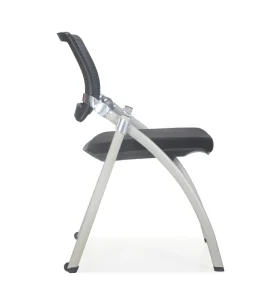 Modern Ergonomic PP Mesh Training Chair with Armrest Metal Frame Stackable Conference Chair for Office Classroom