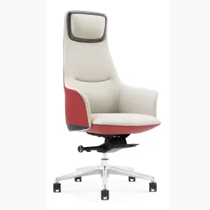 Modern Ergonomic PU Leather Executive Office Chair Swivel Aluminum Base Adjustable Height Custom Hospital Bedroom
