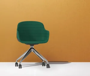 Modern Ergonomic Plastic Compact Stackable Chairs for Small Office and Flexible Workspace
