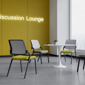 Modern Ergonomic Steel Office Chair Commercial Stackable Conference and Training Room Seat