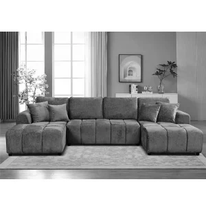 Modern European Style Whole House Design Luxury Villa Custom Sofa Set Solid Wood Frame for Living Room Hotel Renovation Project