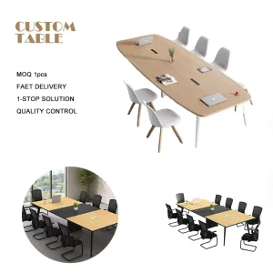 Modern Executive Conference Desk Custom Boardroom Furniture Office Meeting Table for Corporate Use Table for Negotiations