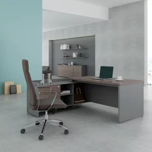 Modern Executive Desk Boss Office Desk Managerial Level Large Wooden MDF Panel