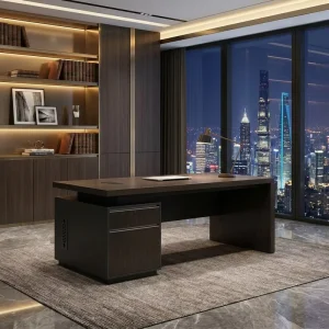 Modern Executive Desk E1 MDF Board Boss Table Imported Finish Manager Desk 2mm PVC Edge Luxury Office Furniture