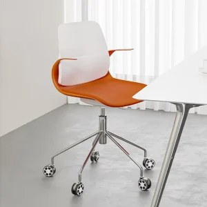 Modern Executive Luxury Office Plastic Swivel Chair Ergonomic Comfortable Seat Adjustable Height Home Office Hotel