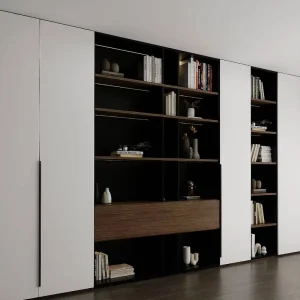 Modern Executive Office Bookcase Large Storage Filing Cabinet With Doors & Drawers Wooden Display Shelf for Office Furniture