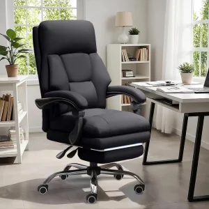 Modern Executive Office Chair Factory Customizable Contemporary Design Adjustable Leather Mesh Fabric Iron Metal for Home Use