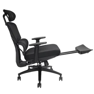 Modern Executive Office Chair Mesh Computer Clerk Ergonomic Seat with Lumbar Support Fabric Material